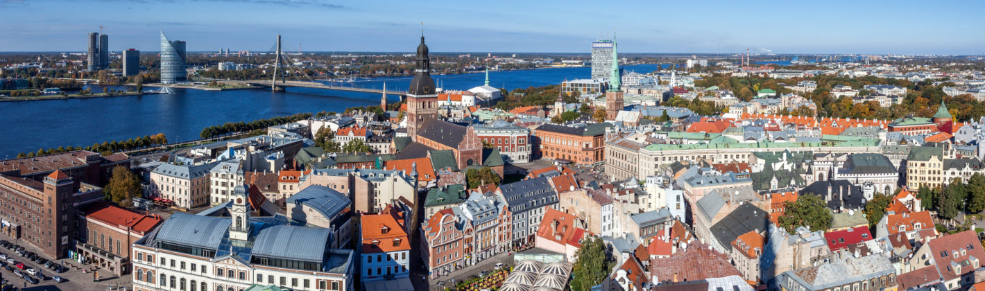 Old town Riga panorama