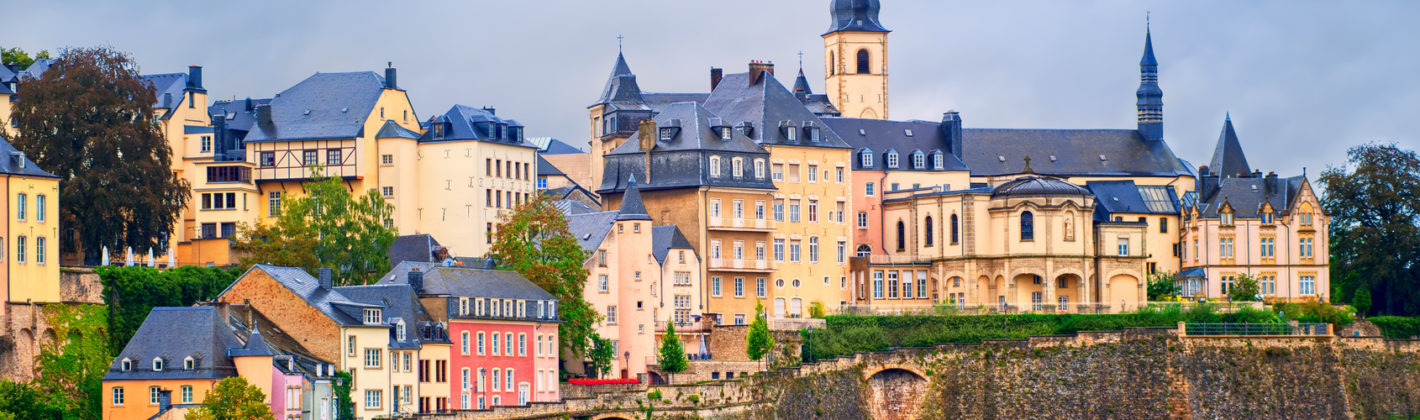 Luxembourg city, view of the old town